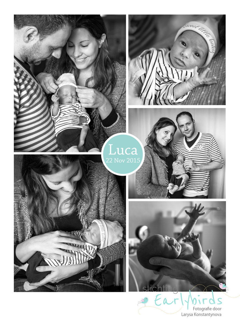 Luca prematuur 34 weken tweeling