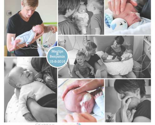 Merlijn & Benjamin tweeling prematuur 33 weken keizersnede infectie