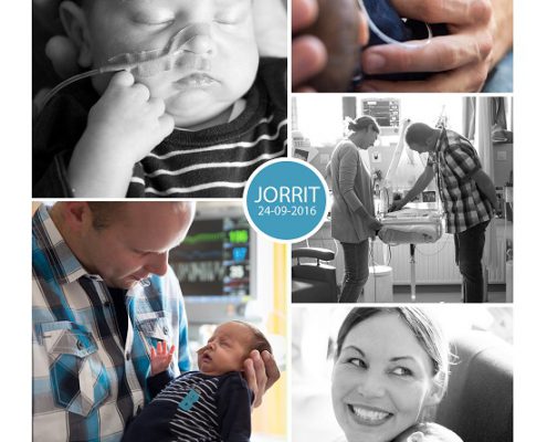 Jorrit prematuur geboren met 30 weken en 1 dag. weeenremmers, bloedtransfusie