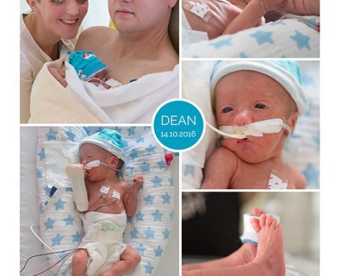 Dean prematuur geboren met 29 weken en 2 dagen