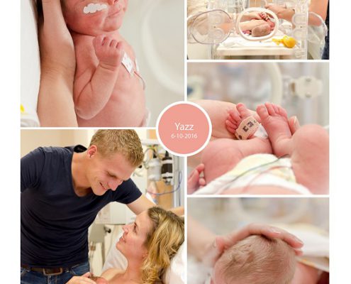 Yazz prematuur geboren met 29 weken en 5 dagen, keizersnede, borstvoeding, sonde, couveuse