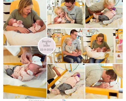 Benthe & Imke prematuur geboren met 28 weken en 5 dagen Isala, drieling, vliezen gebroken