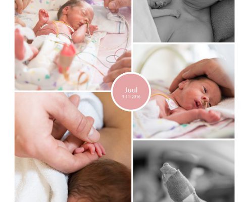 Juul prematuur geboren met 31 weken, voedingssonde, couveuse, keizersnede, stuitligging