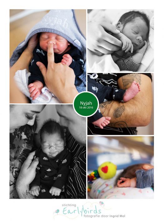 Nyjah prematuur geboren met 32 weken, CTG