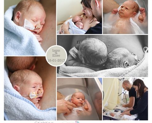Lynn & Elise prematuur geboren met 32 weken, twin to twin transfusion syndroom, TAPS, bloedtransfusie, gebroken vliezen, CPAP, couveuse