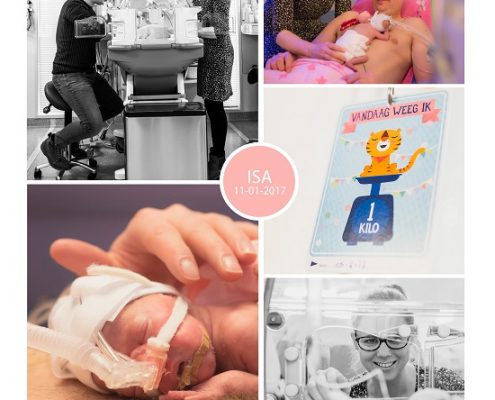 Isa prematuur geboren met 27 weken, UMCG, neonatologie, CPAP, sondevoeding, Ronald McDonald huis