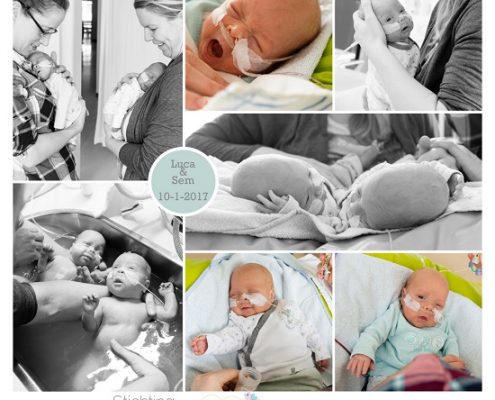 Luca & Sem prematuur geboren met 27 weken en 6 dagen, Antonius ziekenhuis Nieuwegein, tweeling