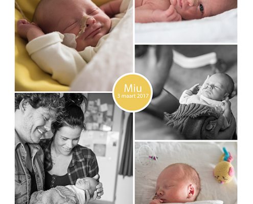 Miu prematuur geboren met 33 weken en 5 dagen, MC Zuiderzee, gebroken vliezen, sondevoeding