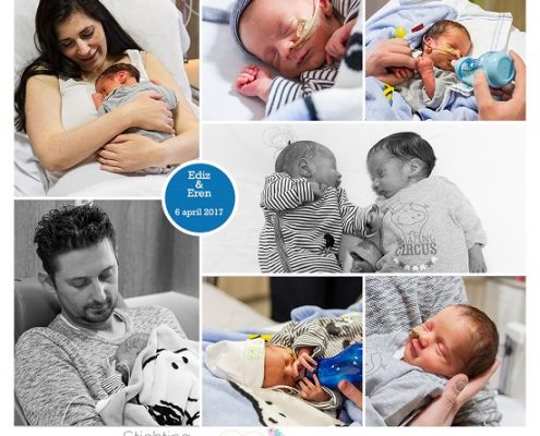 Ediz & Erin prematuur geboren met 34 weken, tweeling, Bravis ziekenhuis