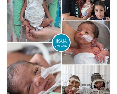 Ikaia prematuur geboren met 30 weken, WKZ, gebroken vliezen, St. Antonius, NICU, CPAP, couveuse, neonatologie