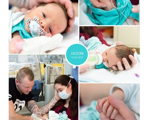 Jason prematuur geboren met 33 weken en 2 dagen, Rijnstate Arnhem, neonatologie, weeenremmers, antobiotica, couveuse, sondevoeding