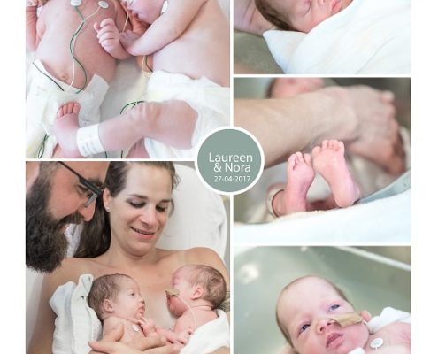 Laureen & Nora prematuur geboren met 30 weken en 5 dagen, tweeling