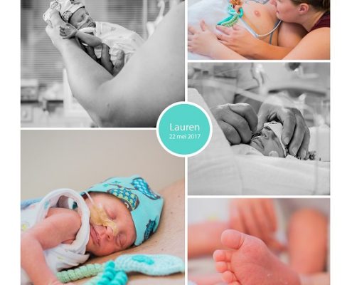 Lauren prematuur geboren met 32 weken en 2 dagen, keizersnede, Deventer ziekenhuis