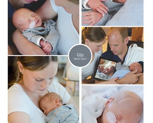 Gijs prematuur geboren met 33 weken en 6 dagen, WZA Assen