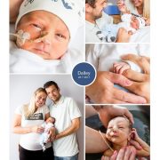 Dailey prematuur geboren met 34 weken, gebroken vliezen, sondevoeding, flesvoeding