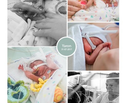 Yaron prematuur geboren met 26 weken, couveuse, buidelen, MMC Veldhoven