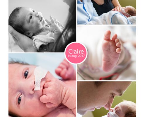 Claire prematuur geboren 32 weken keizersnede vliezen gebroken