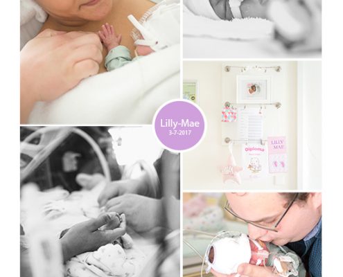Lilly Mae prematuur 24 weken tweeling