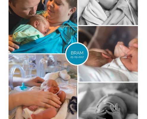 Bram prematuur geboren met 34 weken, MMC Veldhoven, gebroken vliezen, sondevoeding