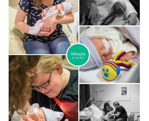 Mikayla prematuur geboren met 35 weken en 3 dagen