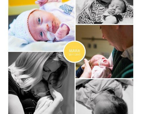 Mara prematuur geboren met 33 weken en 2 dagen, weeenremmers, longrijping, CTG, highcare, CPAP, sondevoeding, Radboud UMC