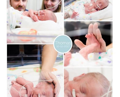 Thomas prematuur geboren met 31 weken en 4 dagen, WKZ, couveuse