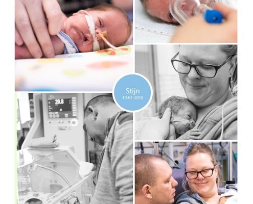 Stijn prematuur geboren met 28 weken en 3 dagen, UMCG, longrijping, weeenremmers, neonatologie, Martini ziekenhuis, couveuse