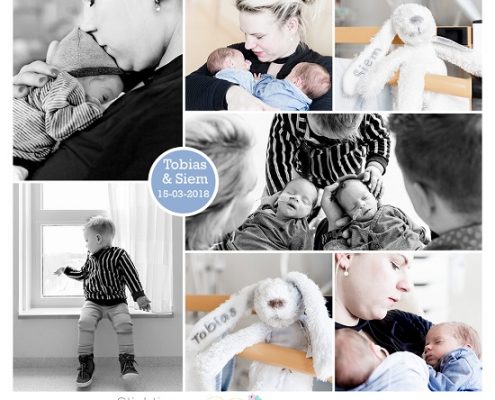 Tobias & Siem prematuur geboren met 35 weken, tweeling, gebroken vliezen, couveuse, sonde