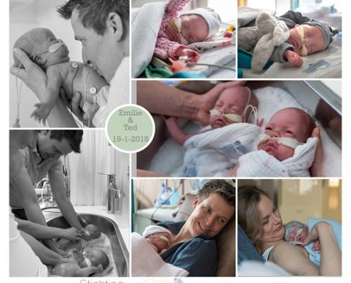 Emilie & Ted prematuur geboren met 27 weken en 4 dagen, tweeling, Reinier de Graaf
