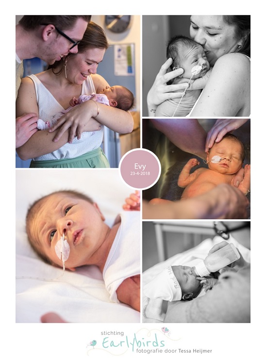 Evy prematuur geboren met 34 weken, ZGT Almelo, neonatologie, sondevoeding