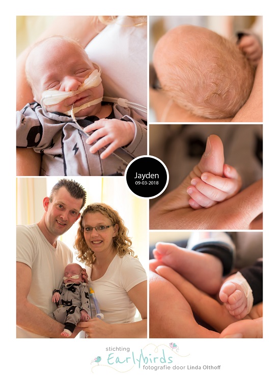 Jayden prematuur geboren met 32 weken en 5 dagen, gebroken vliezen, AMC, high flow, MCA
