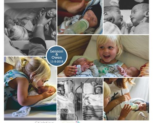 Lennon & Owen prematuur geboren met 34 weken, tweeling, St. Jansdal, zwangerschapsvergiftiging, couveuse, Isala Zwolle, antibiotica