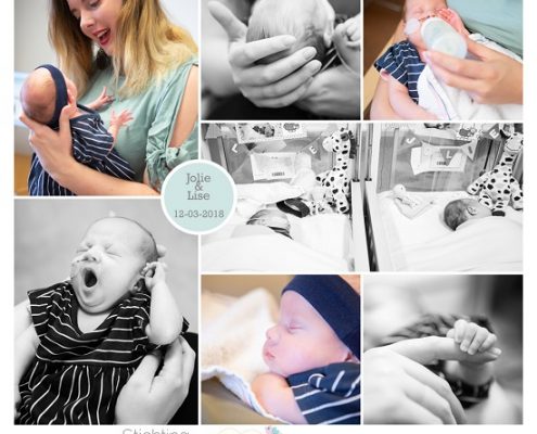 Lise & Jolie prematuur geboren met 31 weken en 1 dag, tweeling, LUMC, sonde, TTS syndroom