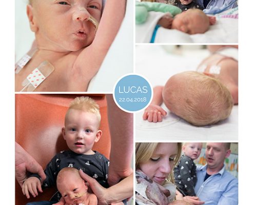 Lucas prematuur geboren met 31 weken, Beatrix ziekenhuis