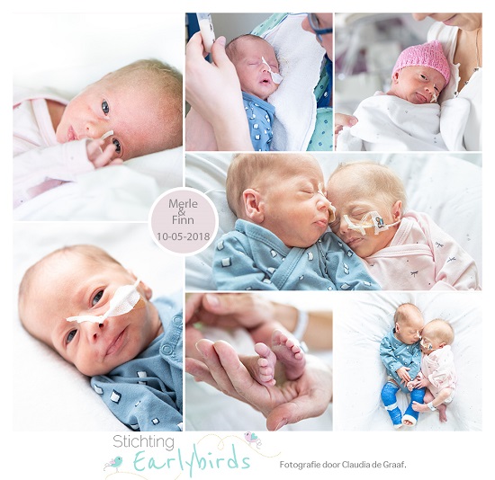 Merle & Finn prematuur geboren met 35 weken, tweeling, couveuse, sonde, flesvoeding