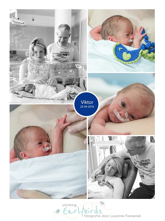 Viktor prematuur geboren met 30 weken, UZA, buidelen, vroeggeboorte