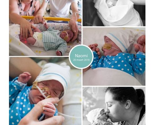 Naomi prematuur geboren met 26 weken, Isala Zwolle, spoedkeizersnede, sondevoeding
