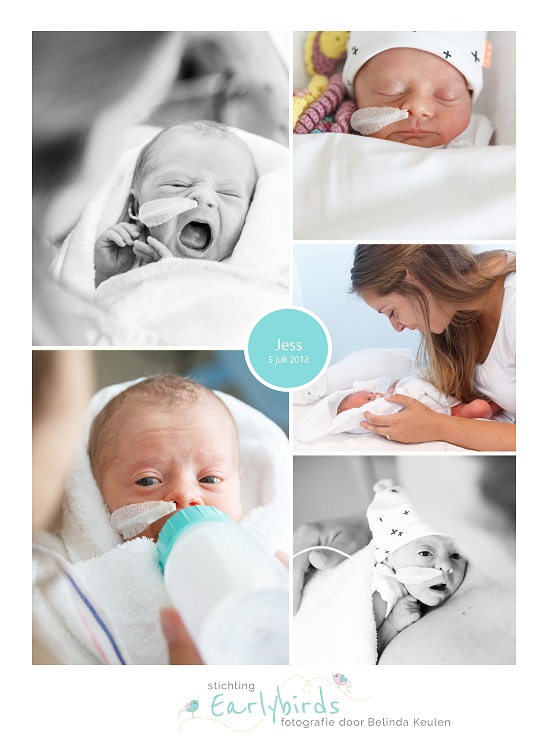 Jess prematuur geboren met 33 weken, Laurentius ziekenhuis, couveuse, flesvoeding, sonde, longrijping