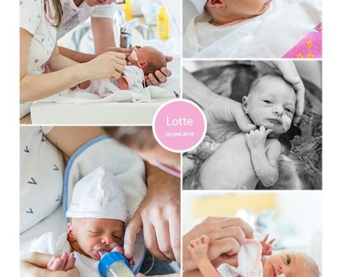 Lotte prematuur geboren met 36 weken, Bernhoven, zwangerschapsvergiftiging, couveuse, sondevoeding