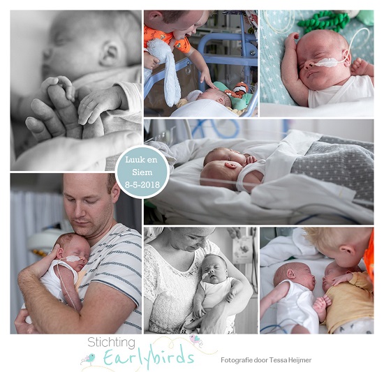 Luuk & Siem prematuur geboren met 29 weken en 5 dagen, tweeling, Isala Zwolle, keizersnede, NICU, sondevoeding