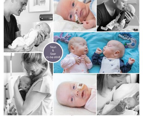Teun & Saar prematuur geboren met 28 weken en 6 dagen, OLVG West Amsterdam, tweeling, sondevoeding