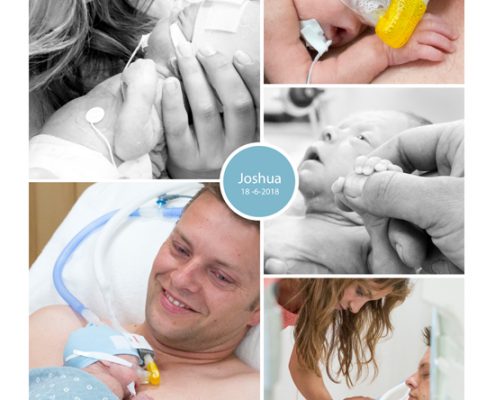 Joshua prematuur geboren emt 27 weken, LUMC, sonde, CPAP, buidelen, spoedkeizersnede, gebroken vliezen, longrijping