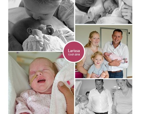 Larissa prematuur geboren met 31 weken, zwangerschapsvergiftiging, LUMC, NICU, keizersnede, couveuse, Groene Hart ziekenhuis, sonde, flesvoeding