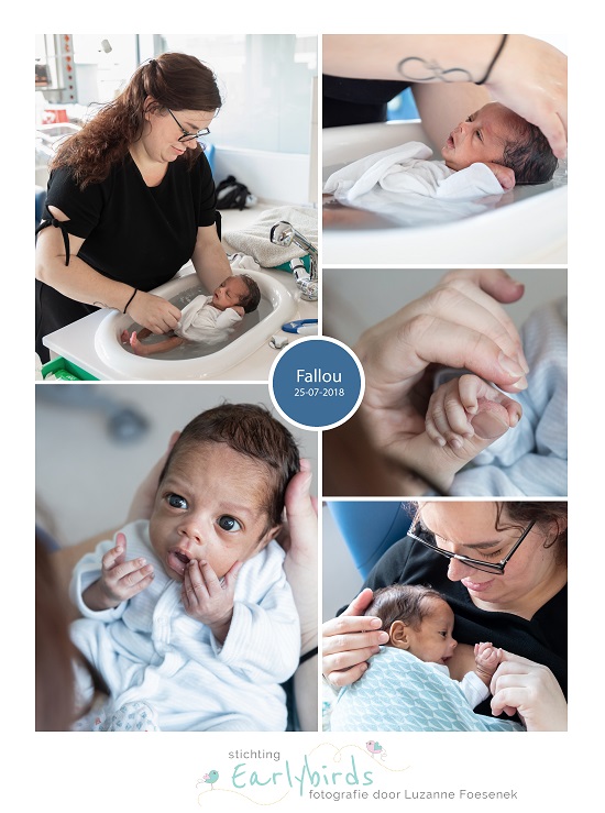 Fallou prematuur geboren met 32 weken en 6 dagen, GZA St. Vicentius, longrijping, keizersnede, neonatologie, NICU, CPAP, couveuse, sonde