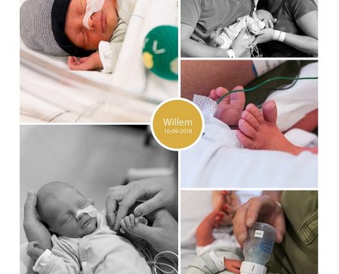 Willem prematuur geboren met 34 weken en 3 dagen, sondevoeding, couveuse, vroeggeboorte