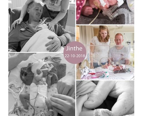Jinthe prematuur geboren met 29 weken en 2 dagen, MMC Veldhoven, HELLPsyndroom, spoedkeizersnede, buidelen, CPAP, sonde