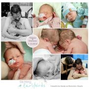 Tobias & Ellenora prematuur geboren met 34 weken, tweeling, couveuse, buidelen, Nij Smellinghe