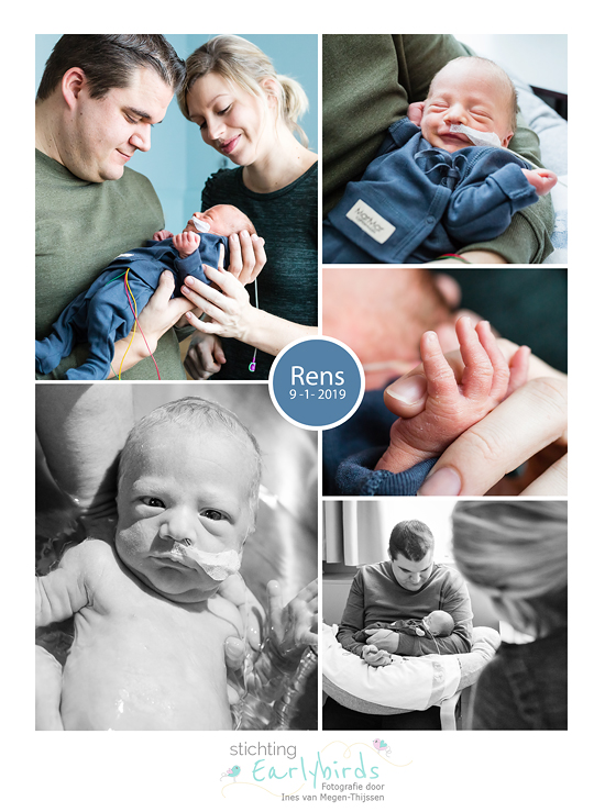 Rens prematuur geboren met 32 weken en 4 dagen, Laurentius ziekenhuis, weeenremmers, semi-spoedkeizersnede, borstvoeding, sonde