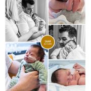 Saar prematuur geboren met 33 weken, sonde, badderen, flesvoeding