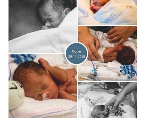 Sven prematuur geboren met 31 weken en 4 dagen, zwangerschapsdiabetes, HELLP, WKZ, keizersnede, Meander Amersfoort